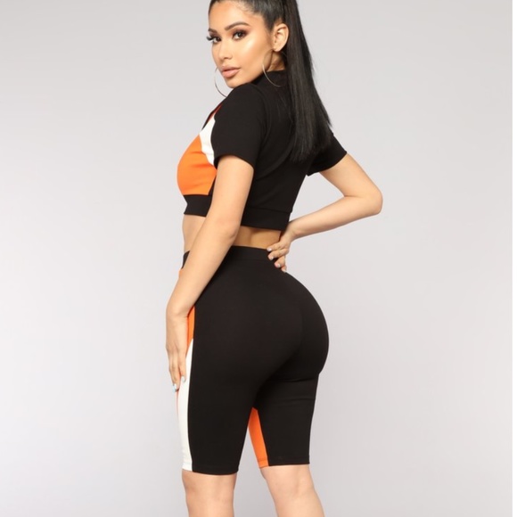*NWT Fashion Nova Biker Shorts Set - Picture 6 of 15
